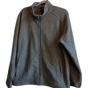 The North Face Fleece Jacket Full Zip Gray Mens XL Lightweight Warm‎ Outerwear